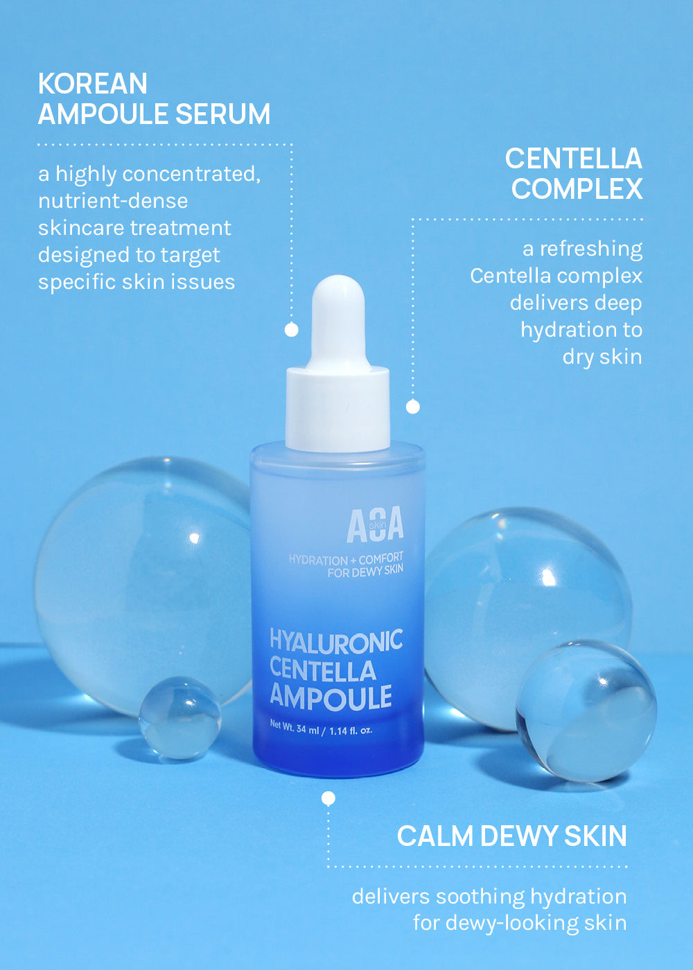 AOA Skin Hyaluronic Centella Ampoule 34ml – Shop Miss A