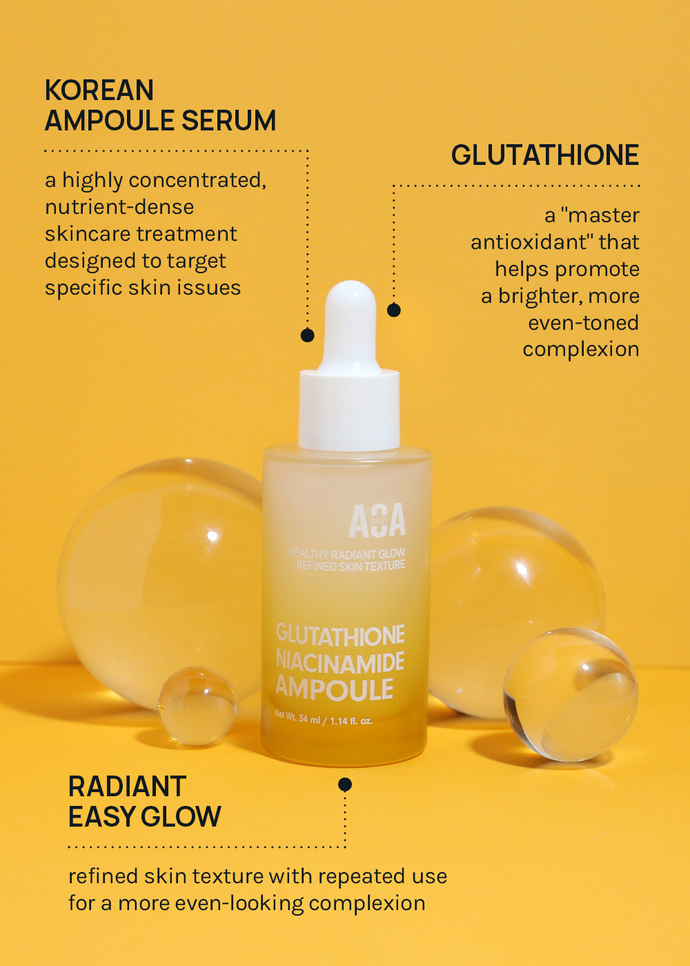 AOA Skin Glutathione Niacinamide Ampoule – Shop Miss A
