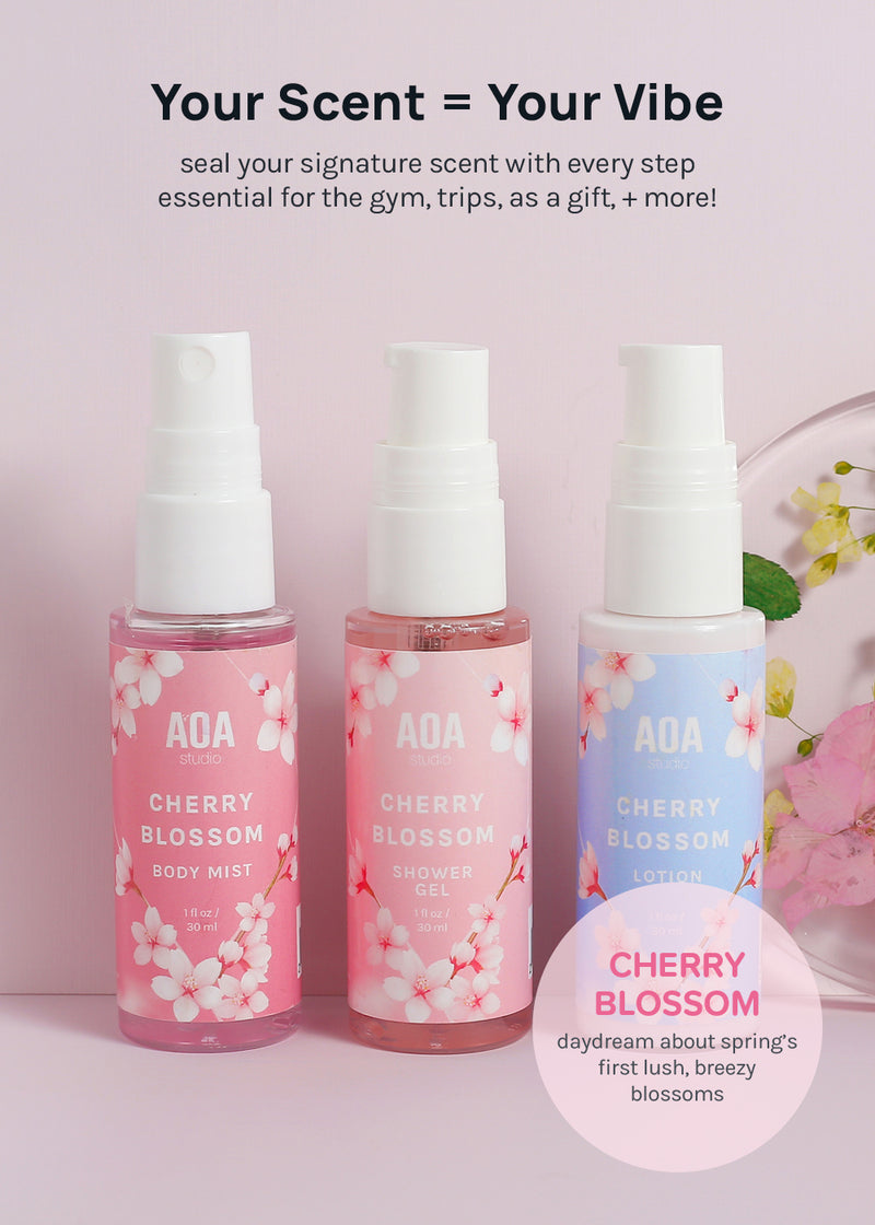 AOA Lotion, Shower Gel & Body Mist - Cherry Blossom  COSMETICS - Shop Miss A