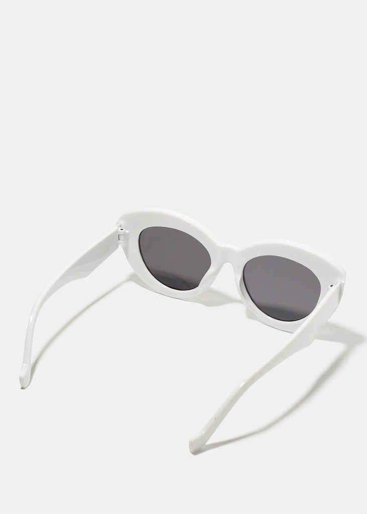 A+ White Thick Cat Eye Frame Sunglasses  ACCESSORIES - Shop Miss A