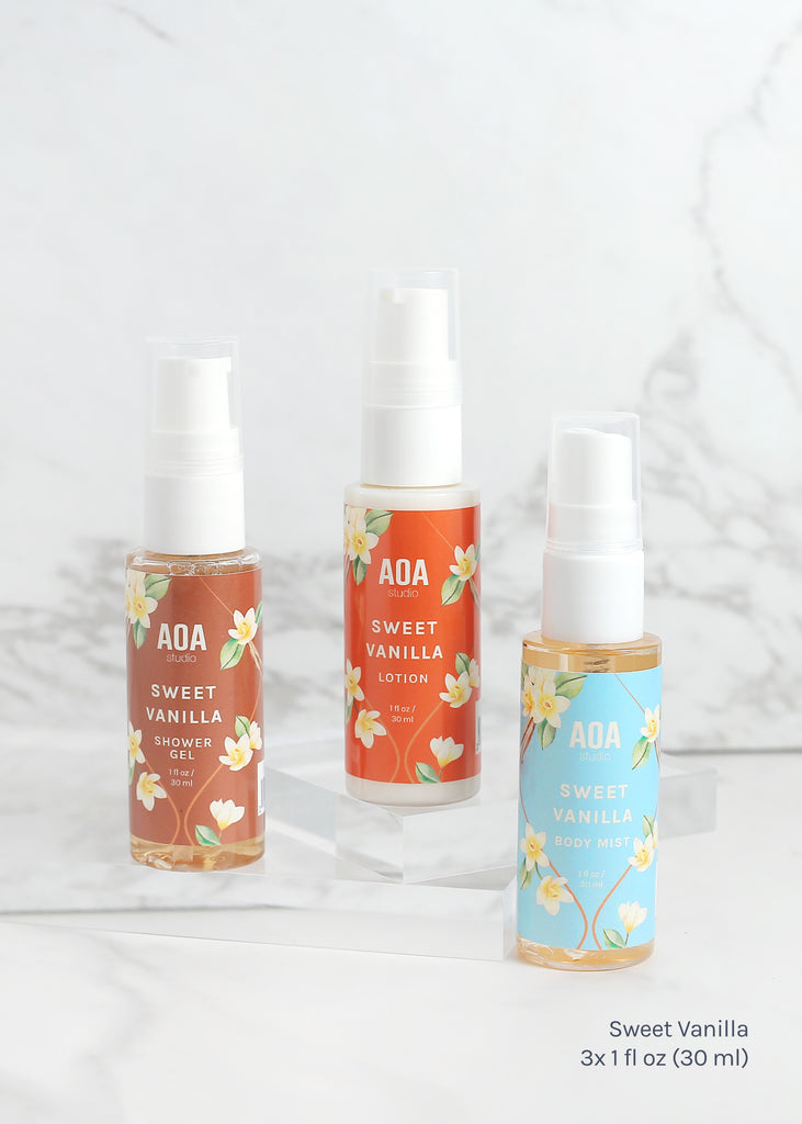 AOA Lotion, Shower Gel & Body Mist - Sweet Vanilla  Skincare - Shop Miss A