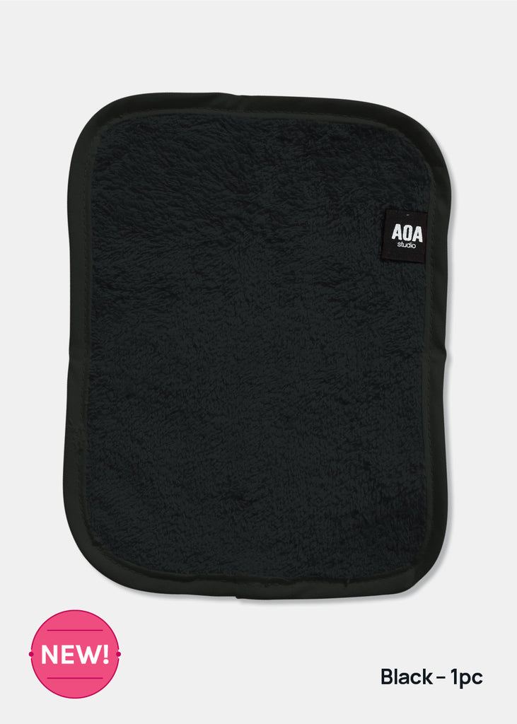 AOA Microfiber Washcloth Towel Black – 1pc COSMETICS - Shop Miss A