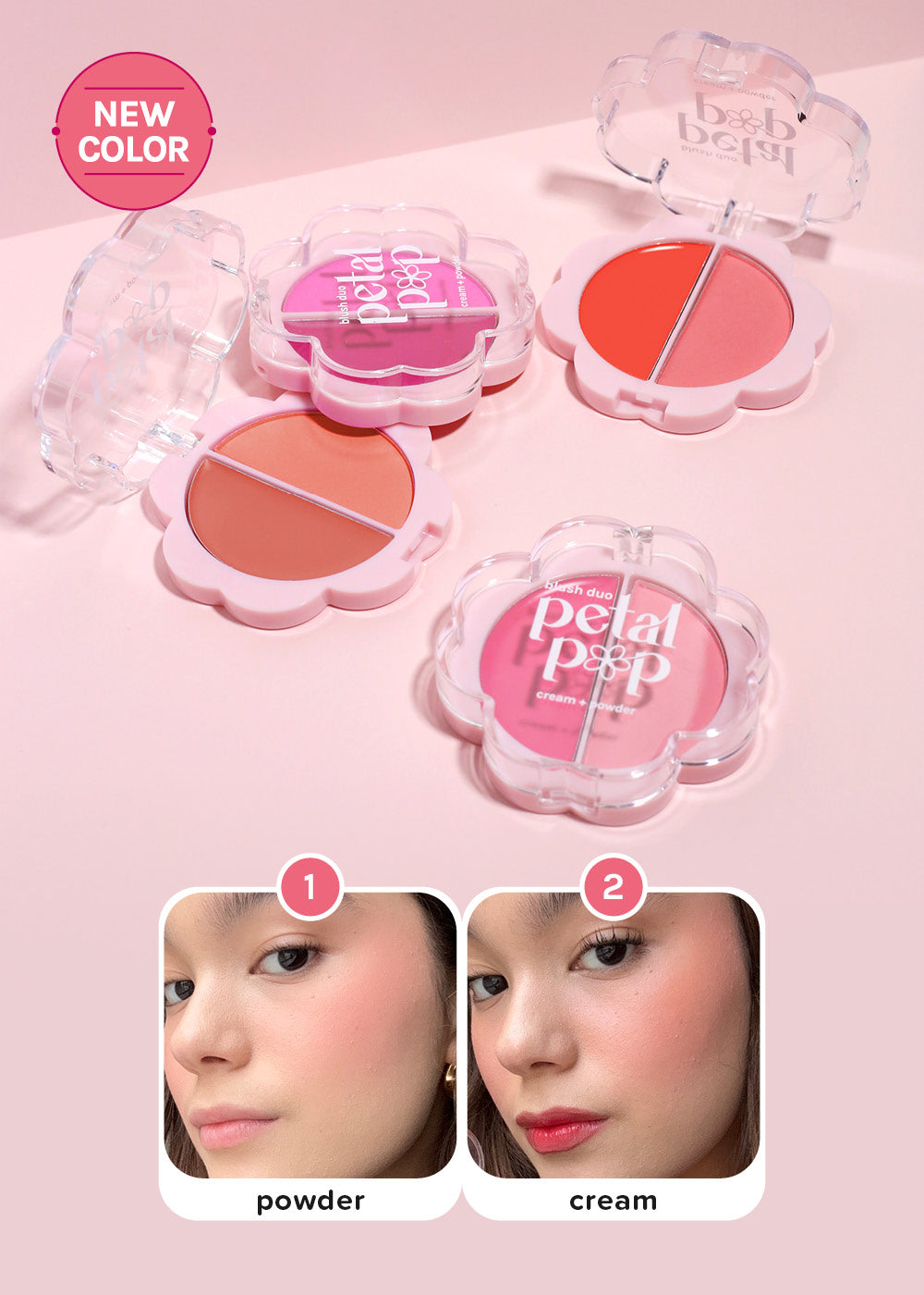AOA Petal Pop Blush Duo Cream + Powder – Shop Miss A