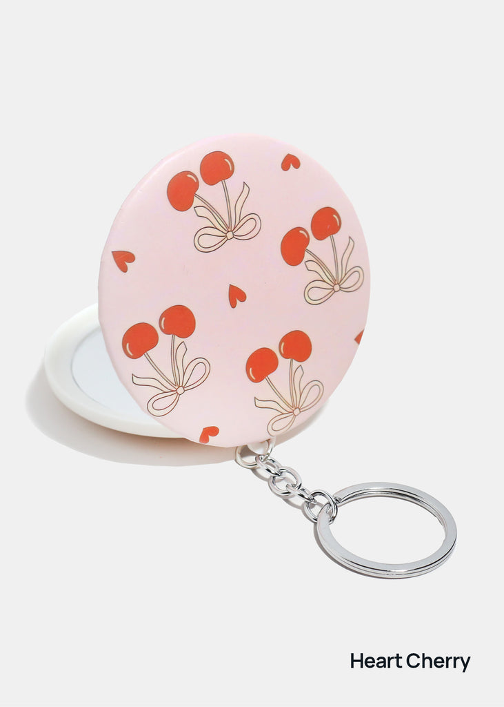 AOA Double-Sided Compact Mirror – Cherry Keychain – Shop Miss A