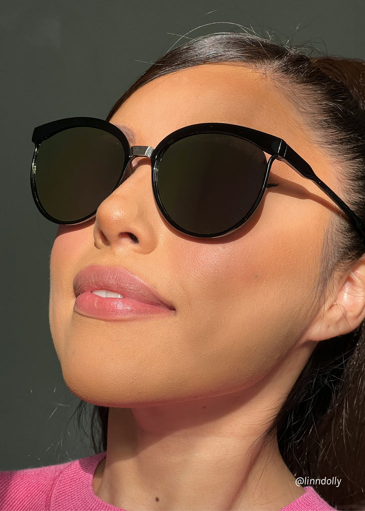 A+ Oversized Circular Reflective Shades  ACCESSORIES - Shop Miss A