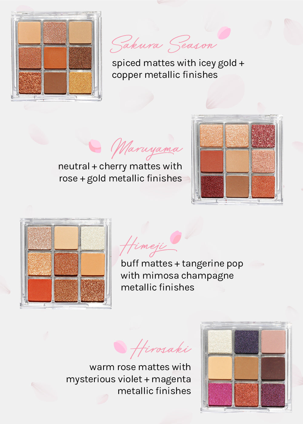 AOA Cherry Blossom 9-Color Eyeshadow Palettes – Shop Miss A