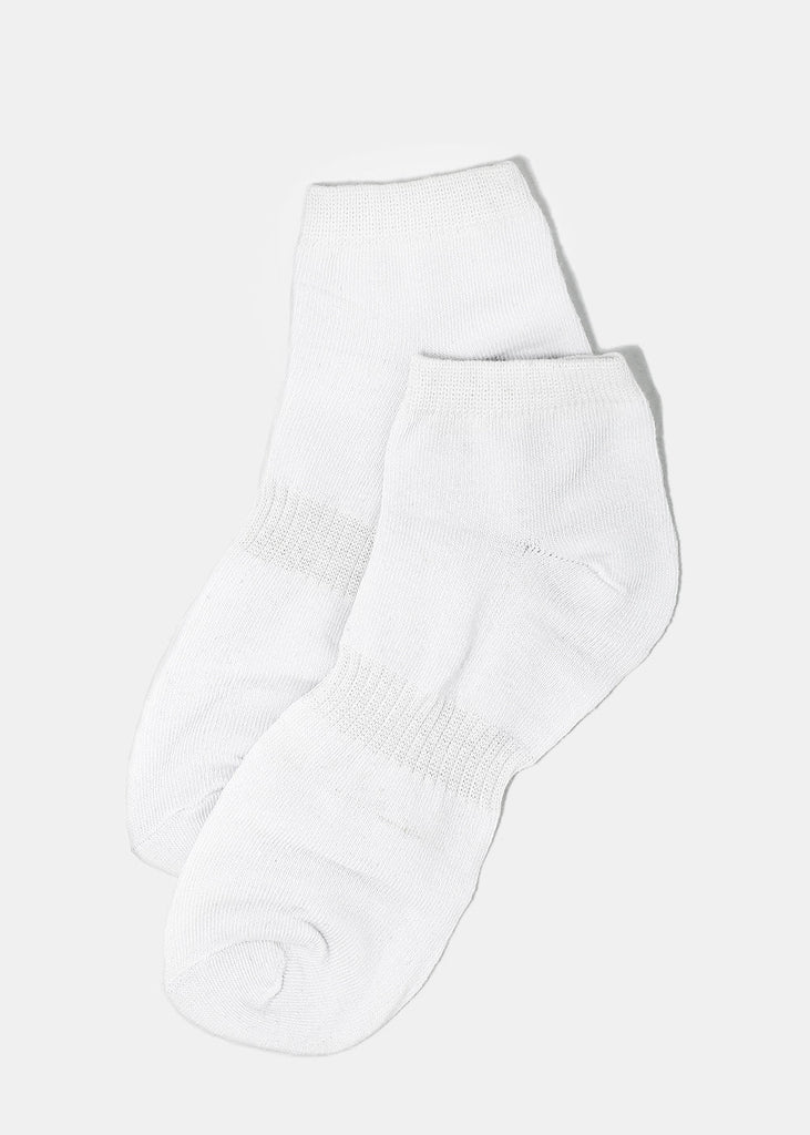 Basic Ankle White Socks  ACCESSORIES - Shop Miss A