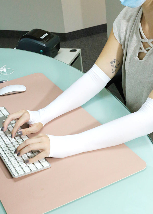 White UV Protection Cool Sleeves  ACCESSORIES - Shop Miss A