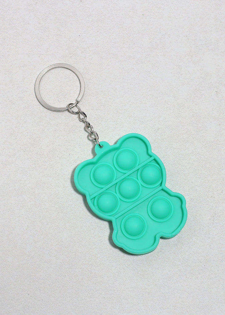 Pop-a-Bear Keychain Teal ACCESSORIES - Shop Miss A