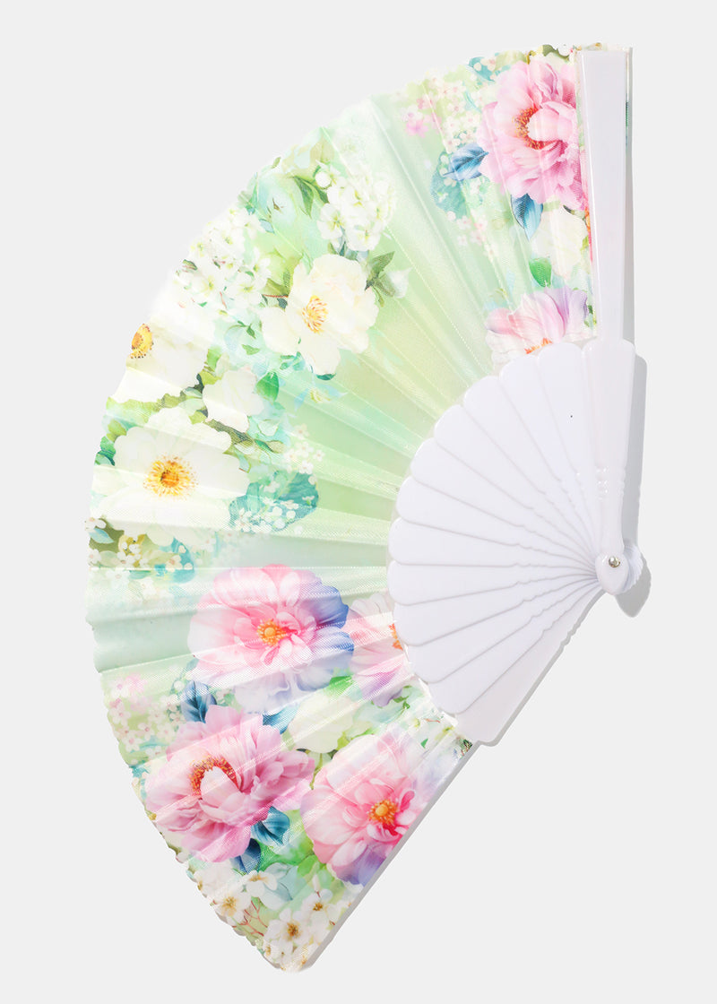 Floral Fan White ACCESSORIES - Shop Miss A