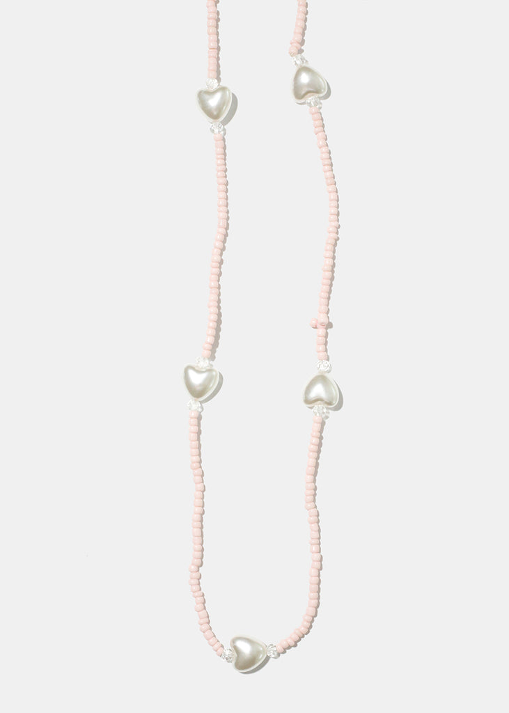 Heart Shape Pearl Bead Waist Chain L. Pink ACCESSORIES - Shop Miss A