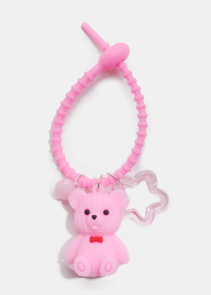 Bear Key Chain Pink ACCESSORIES - Shop Miss A