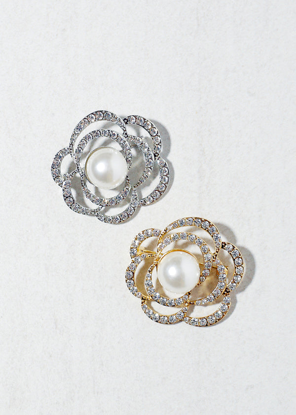 Camellia Pearl Brooch Pin  ACCESSORIES - Shop Miss A