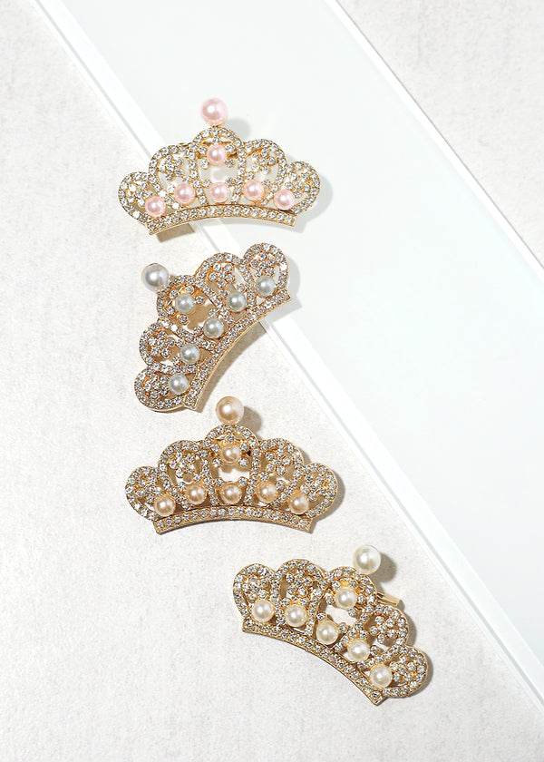 Crown with Pearl Brooch Pin  ACCESSORIES - Shop Miss A