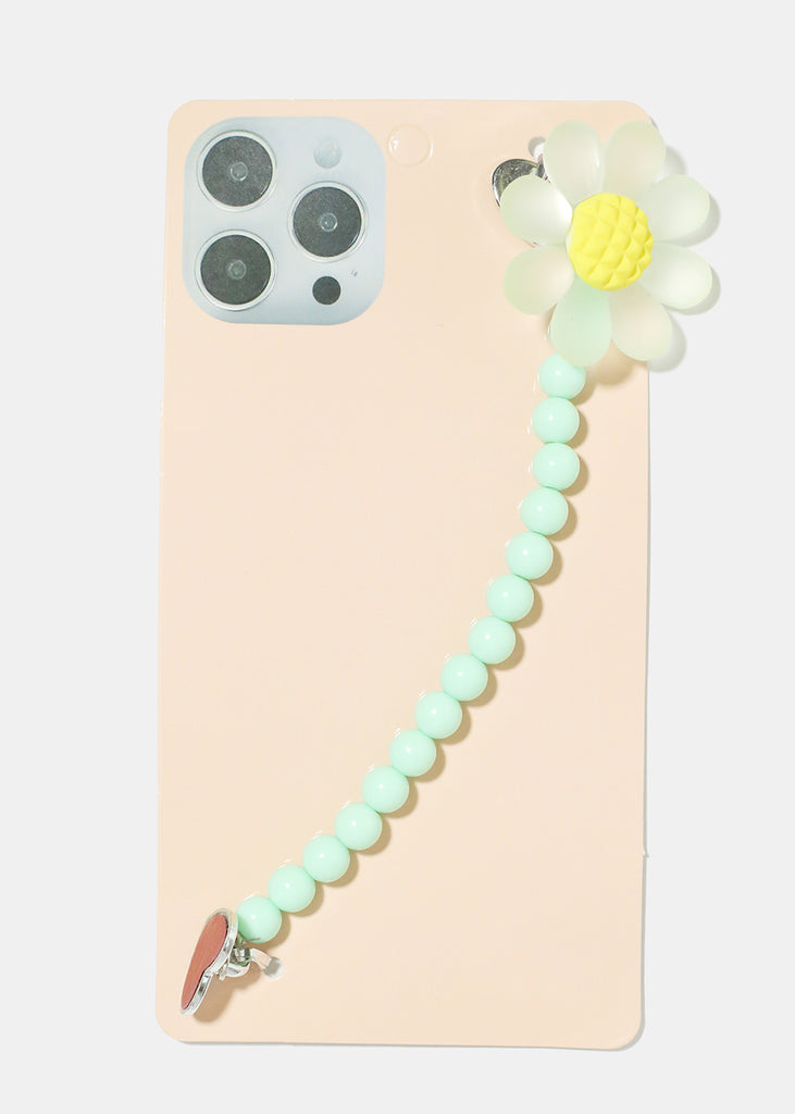 Flower & Bead Phone Strap S. Mint ACCESSORIES - Shop Miss A