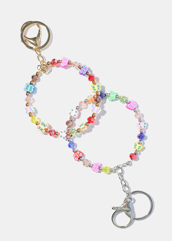 Multi Color Butterfly Keychain Bracelet  ACCESSORIES - Shop Miss A