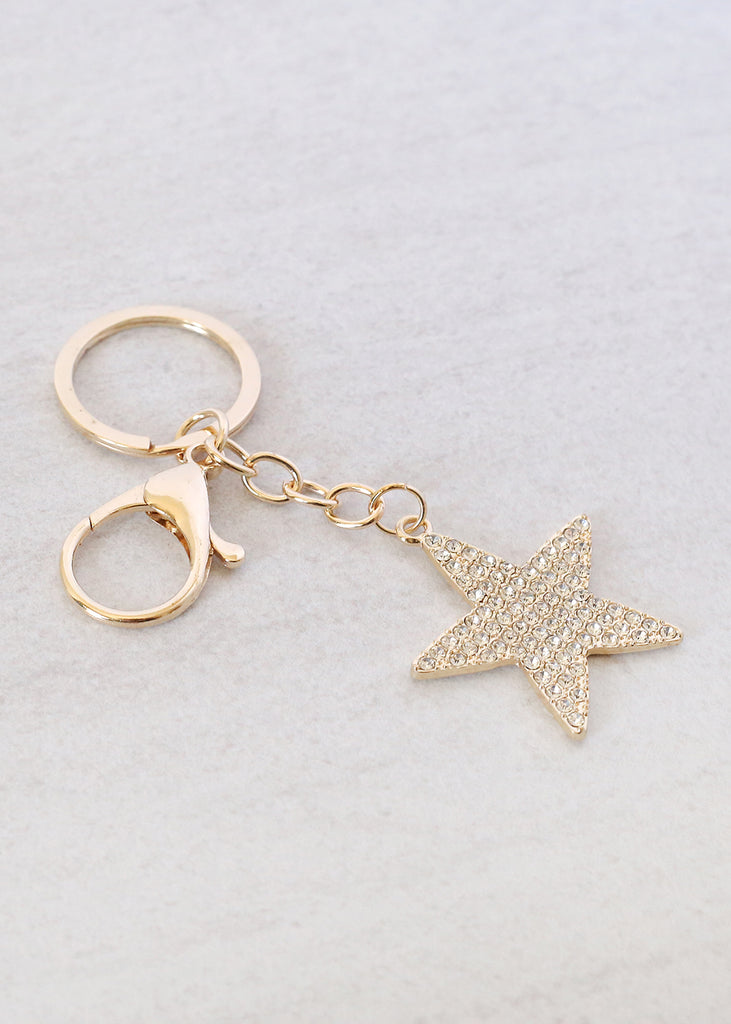 "Wish Upon a Star" Keychain Gold ACCESSORIES - Shop Miss A