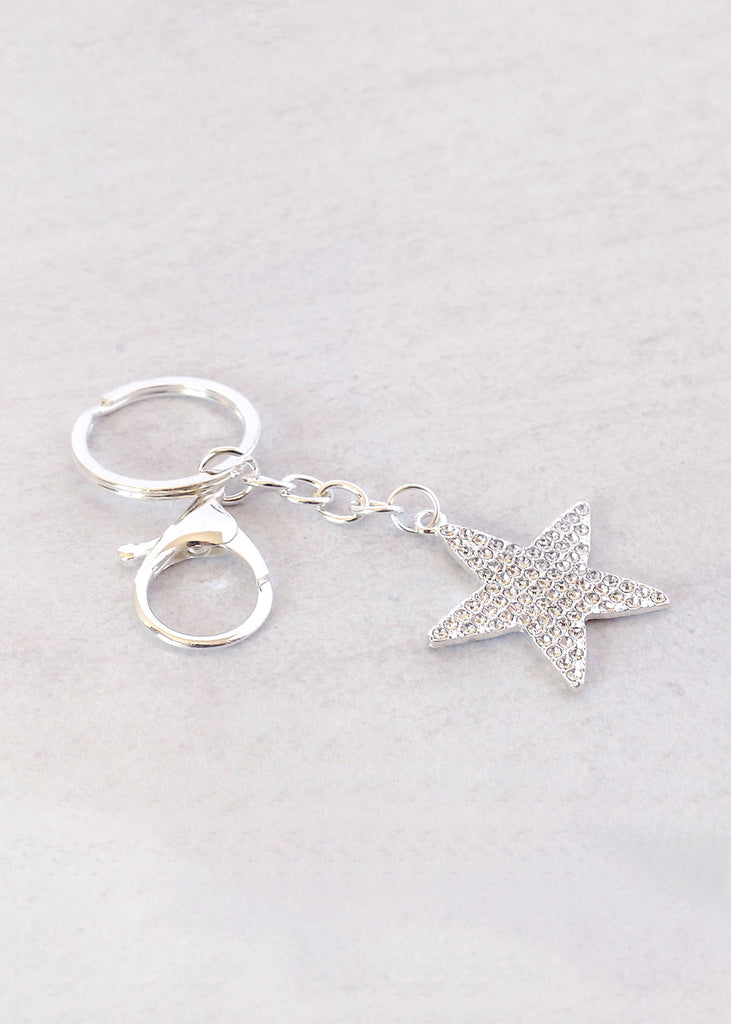 "Wish Upon a Star" Keychain Silver ACCESSORIES - Shop Miss A