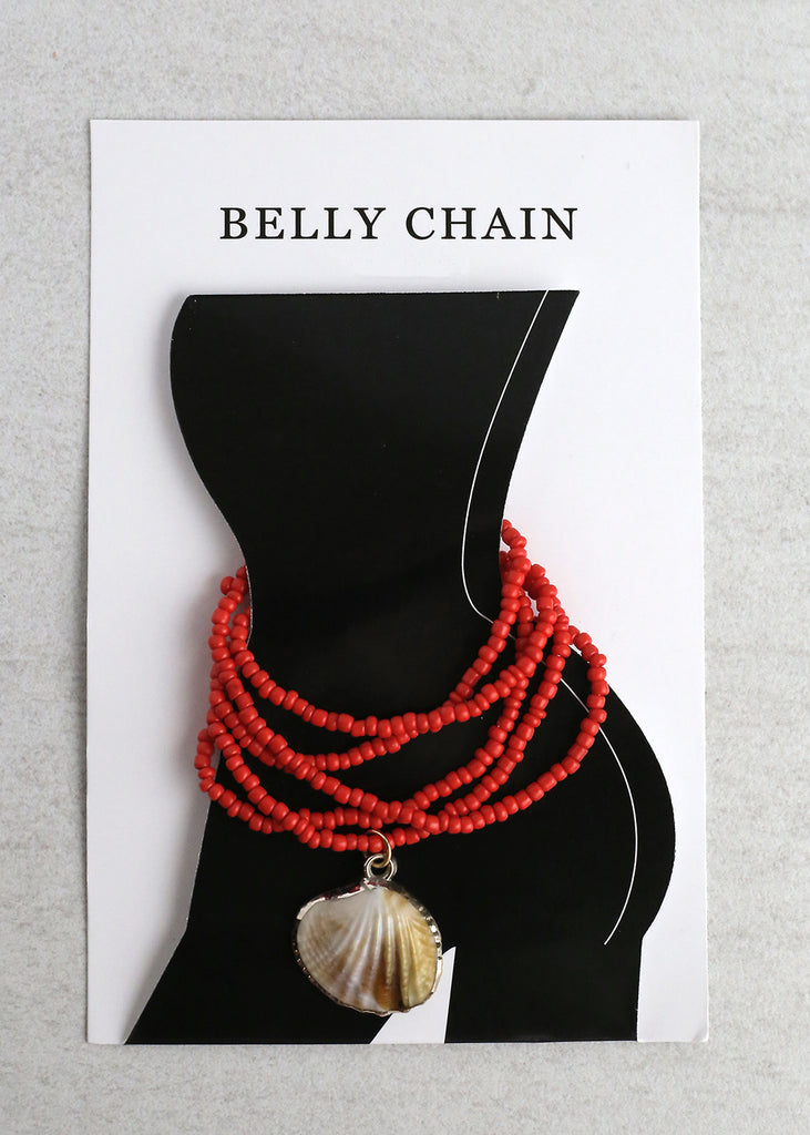 Seashell Charm Beaded Waist Chain – Shop Miss A