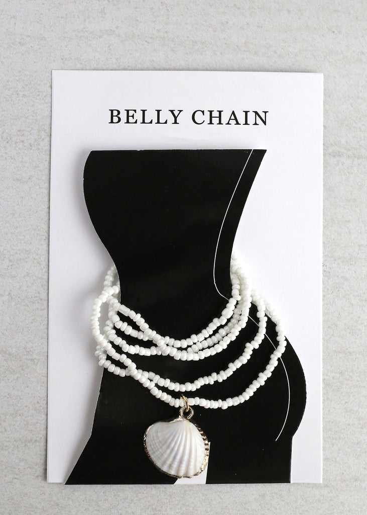 Seashell Charm Beaded Waist Chain – Shop Miss A