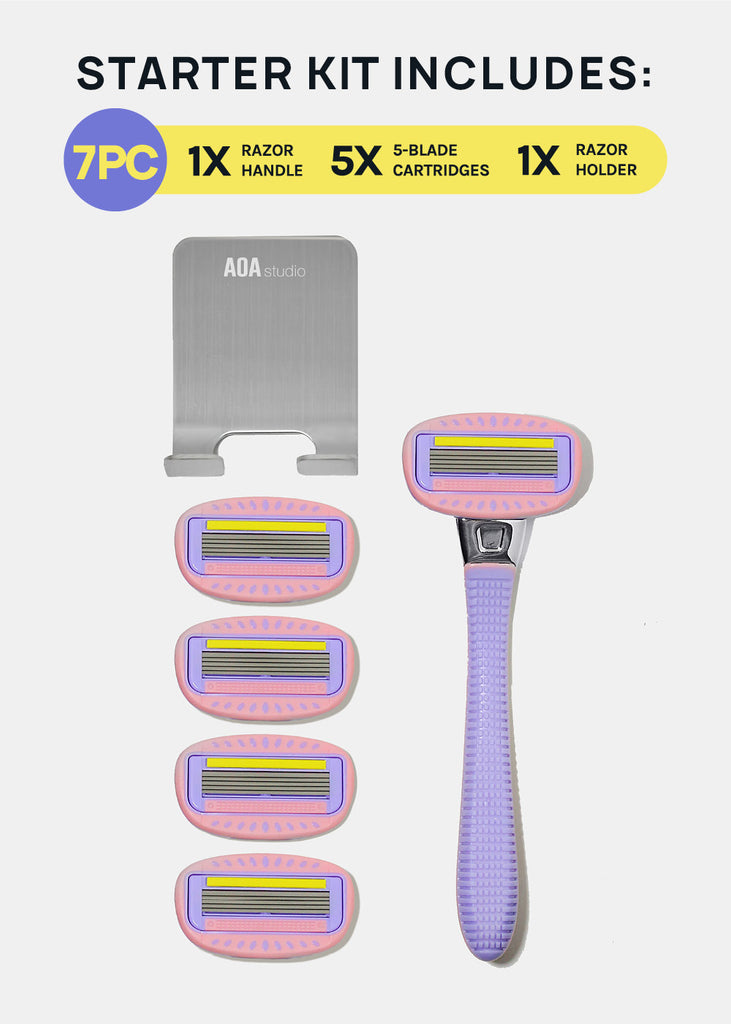 AOA Women's 5-Blade Razor Starter Kit  COSMETICS - Shop Miss A