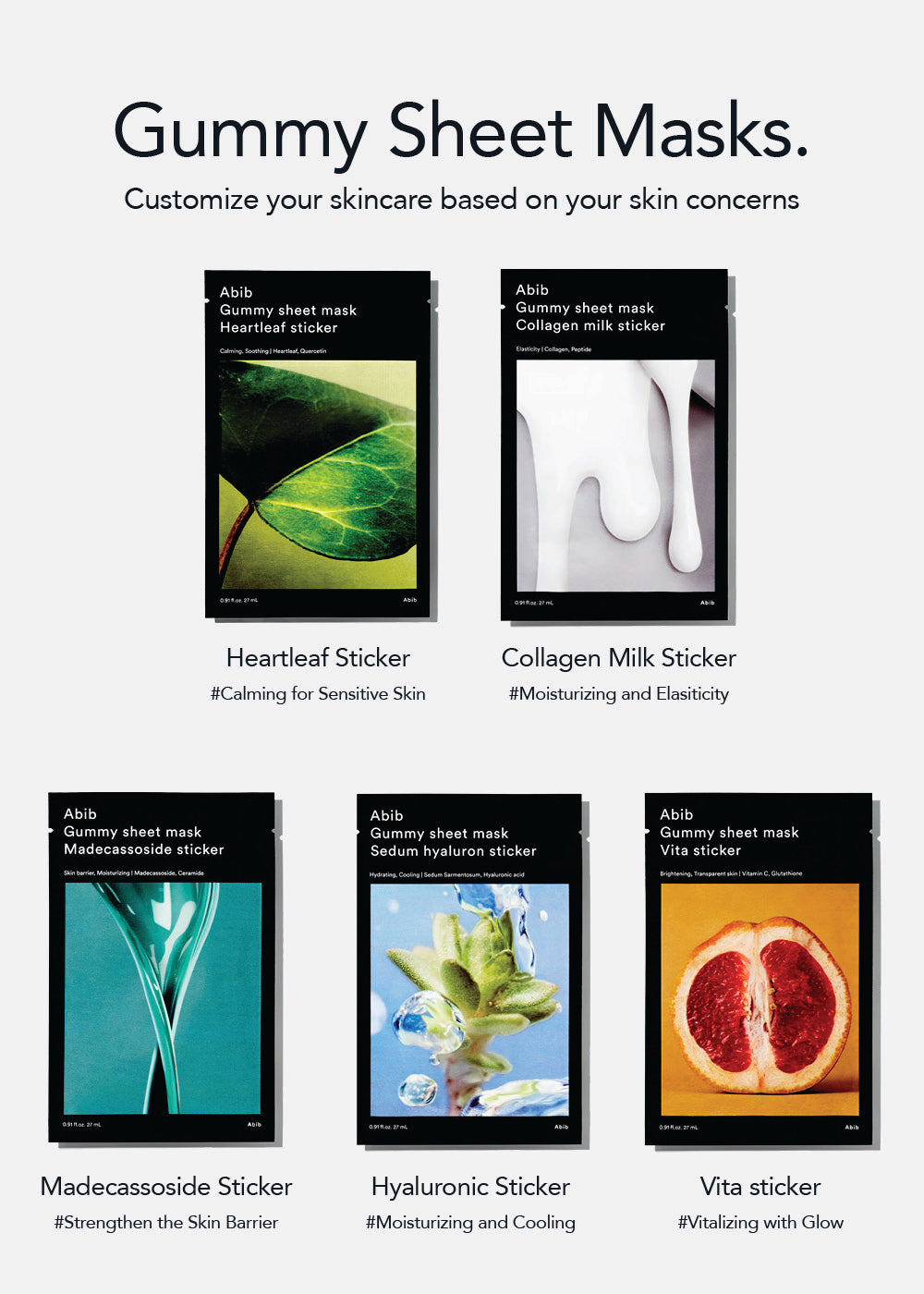 Abib sheet mask、プランエスクリニック abib-mild-acidic-ph-sheet-mask