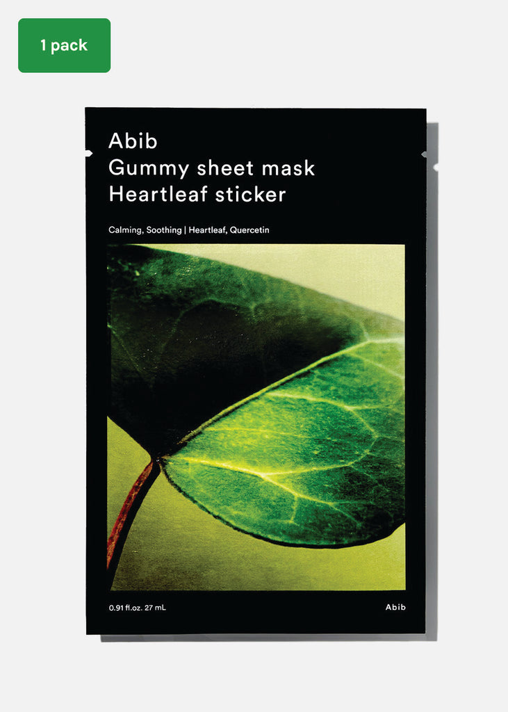 Abib Gummy Sheet Mask Heartleaf Sticker 1 pack Seoul Scandal - Shop Miss A