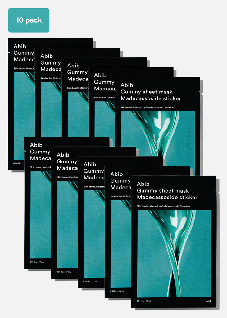 Abib Gummy Sheet Mask Madecassoside Sticker 10 pack Seoul Scandal - Shop Miss A