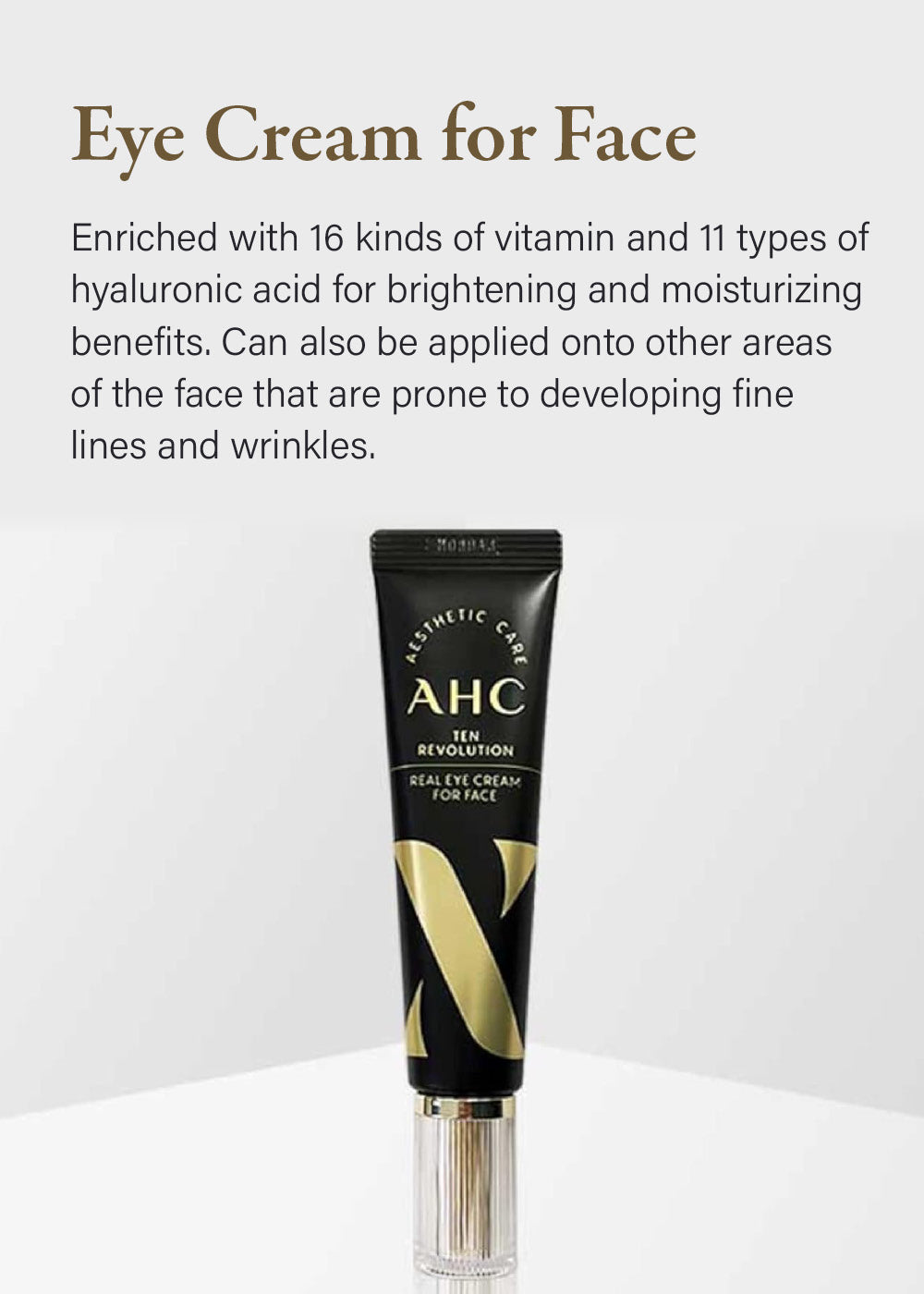AHC Ten Revolution Real Eye Cream For Face 30ml – Shop Miss A