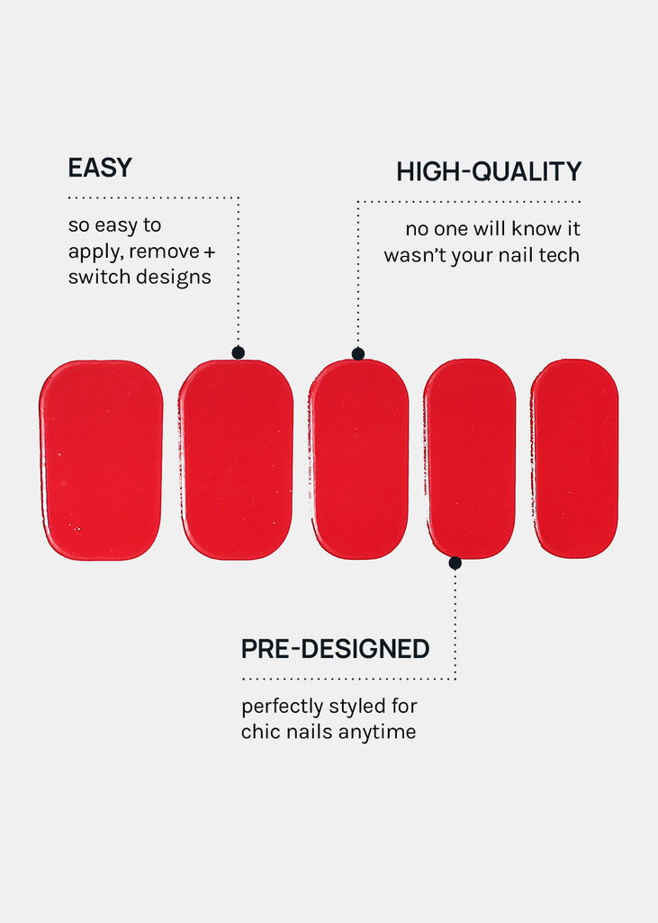 AOA Nail Polish Strips: Rich Red  NAILS - Shop Miss A