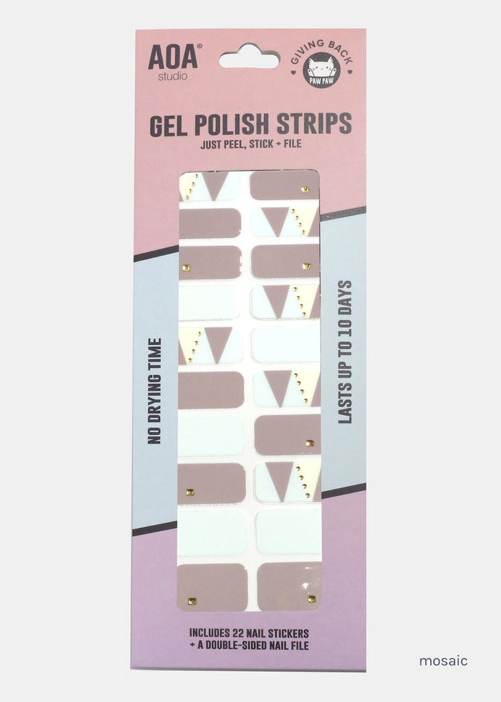 AOA Paw Paw Gel Polish Strips: Mosaic  NAILS - Shop Miss A
