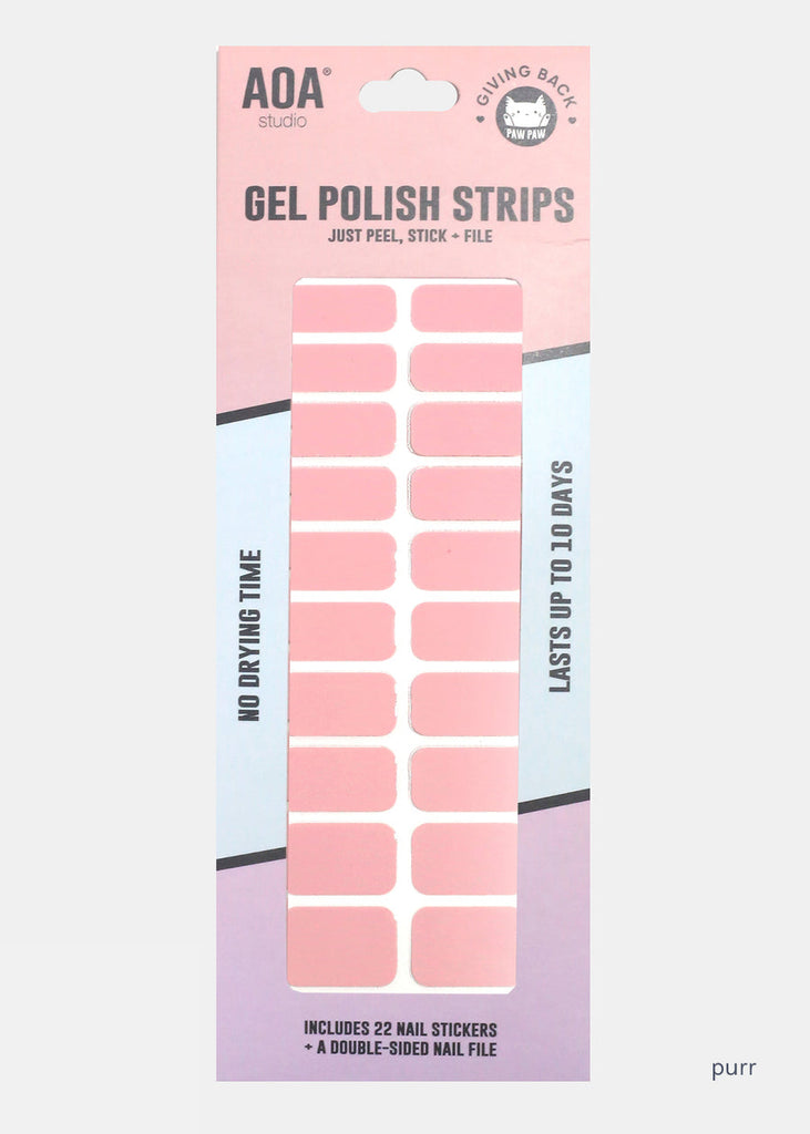 AOA Paw Paw Gel Polish Strips: Purr  NAILS - Shop Miss A