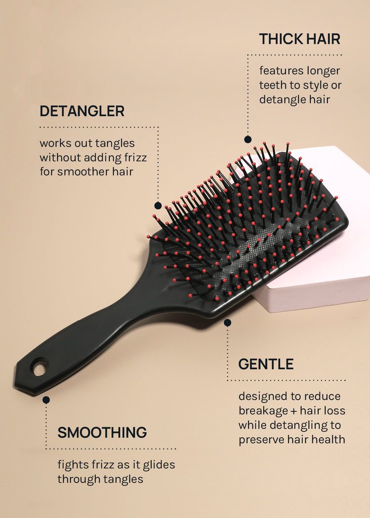 AOA Thick Hair Paddle Brush - Black  HAIR - Shop Miss A