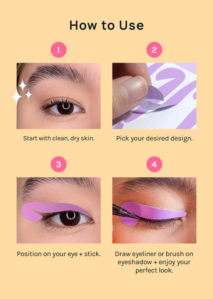 AOA Perfect Winged Eyeliner Sticker Templates  COSMETICS - Shop Miss A