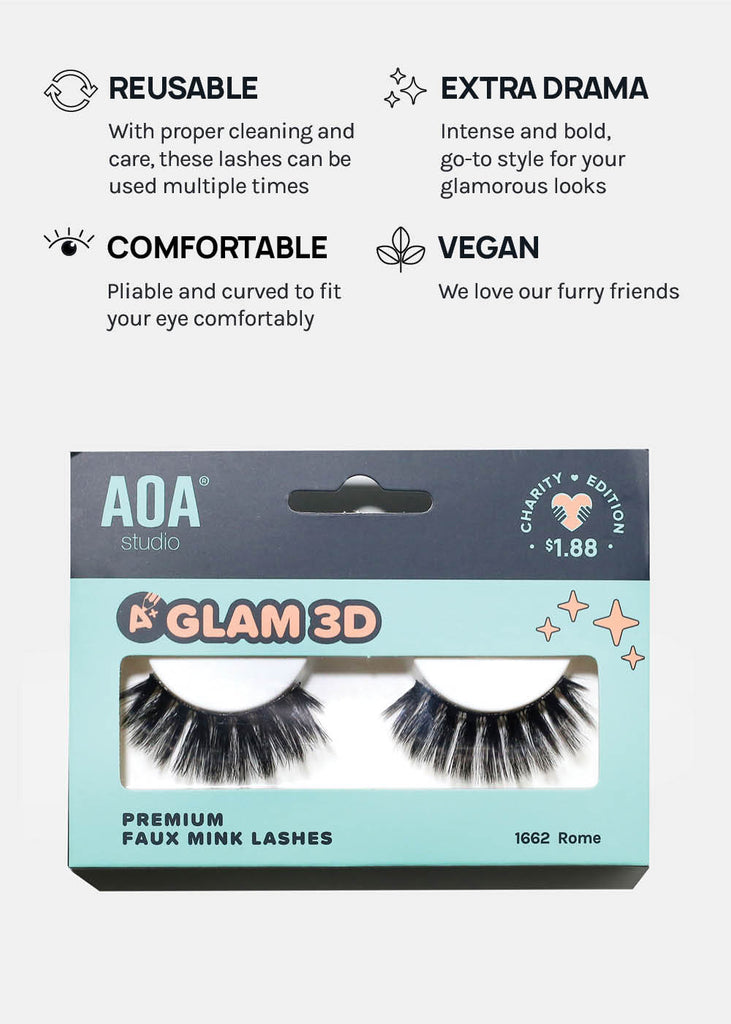 A+ Glam 3D Faux Mink Lashes - Rome  COSMETICS - Shop Miss A