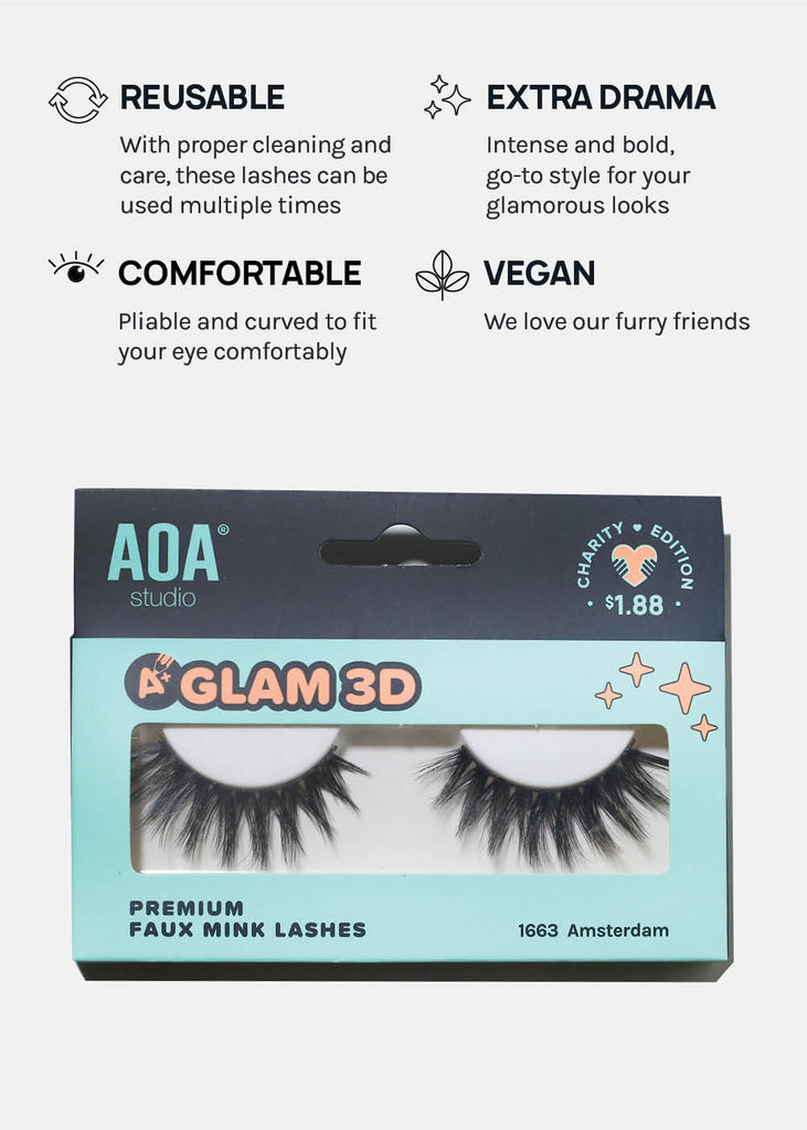 A+ Glam 3D Faux Mink Lashes - Amsterdam  COSMETICS - Shop Miss A