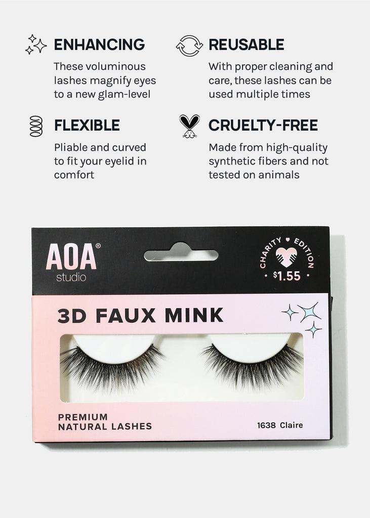 Paw Paw: 3D Faux Mink Lashes - Claire  COSMETICS - Shop Miss A