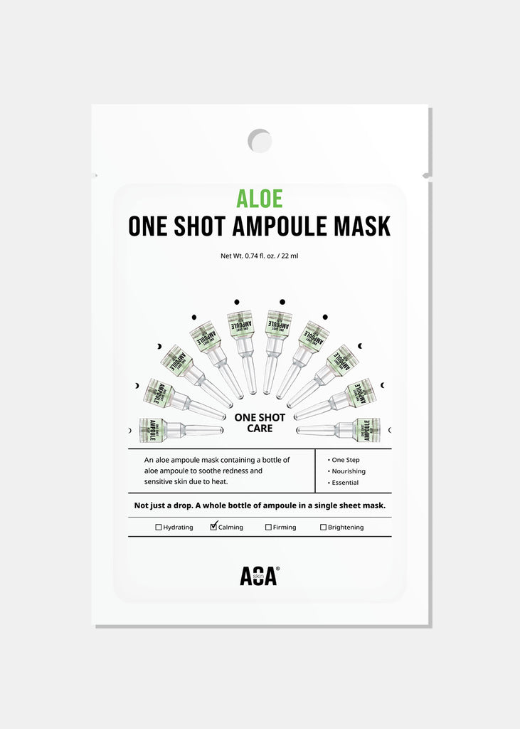 AOA Skin Aloe One Shot Ampoule Mask Skincare - Shop Miss A