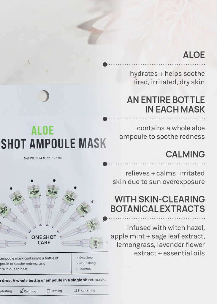 AOA Skin Aloe One Shot Ampoule Mask Skincare - Shop Miss A