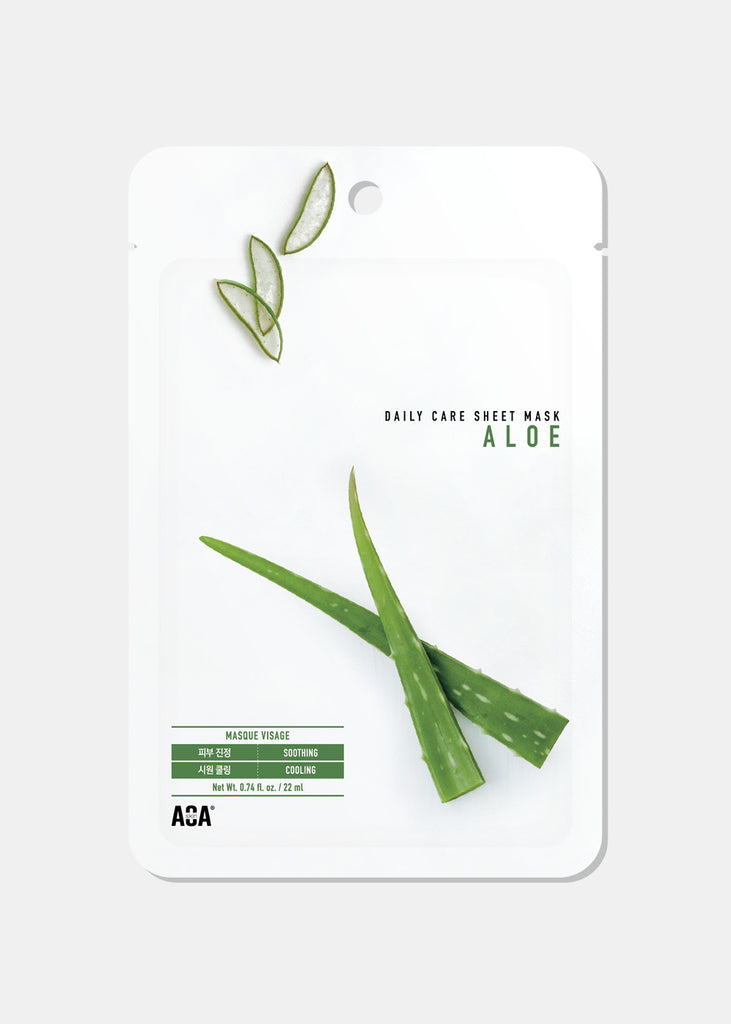 AOA Skin Aloe Daily Care Sheet Mask Skincare - Shop Miss A