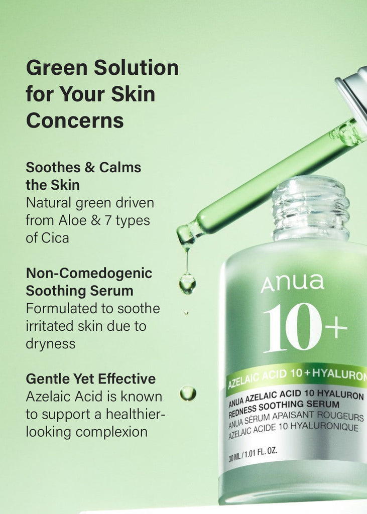 Anua Azelaic Acid 10 Hyaluron Redness Soothing Serum 30ml Seoul Scandal - Shop Miss A