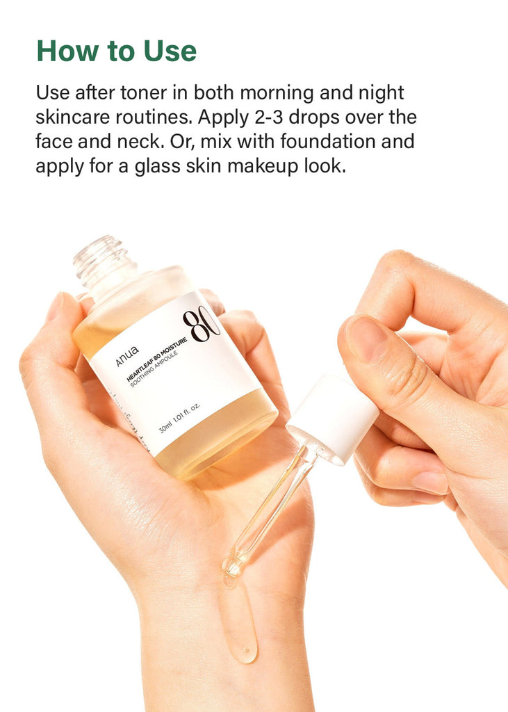 Anua Heartleaf 80 Moisture Soothing Ampoule 30ml Seoul Scandal - Shop Miss A