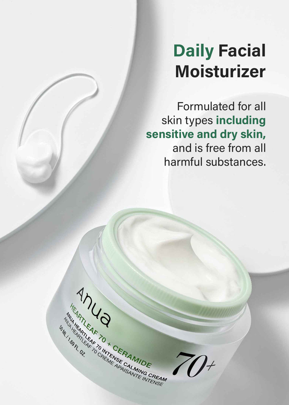 Anua Heartleaf 70 Intense Calming Cream 50ml – Shop Miss A