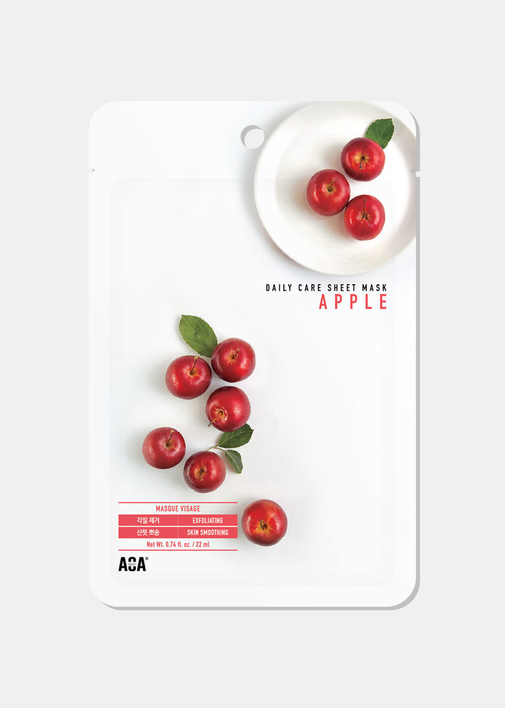 AOA Skin Apple Daily Care Sheet Mask Skincare - Shop Miss A