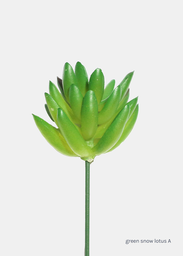 Official Key Items Artificial Succulents - Green Snow Lotus A  LIFE - Shop Miss A