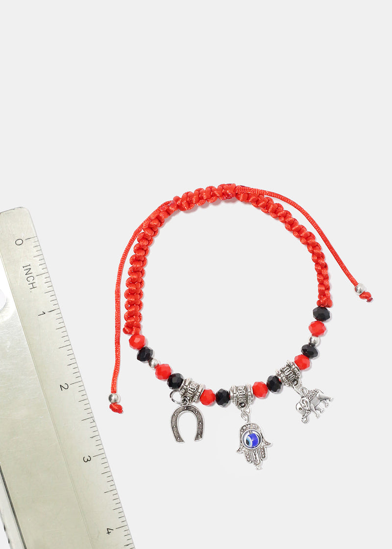 Red Evil Eye Handmade Bracelet  JEWELRY - Shop Miss A