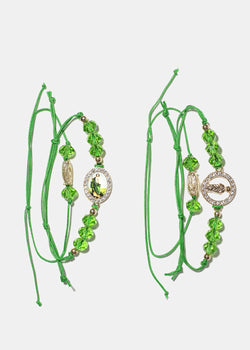 St. Benedict Green Bracelet  JEWELRY - Shop Miss A