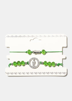 St. Benedict Green Bracelet Style 2 JEWELRY - Shop Miss A