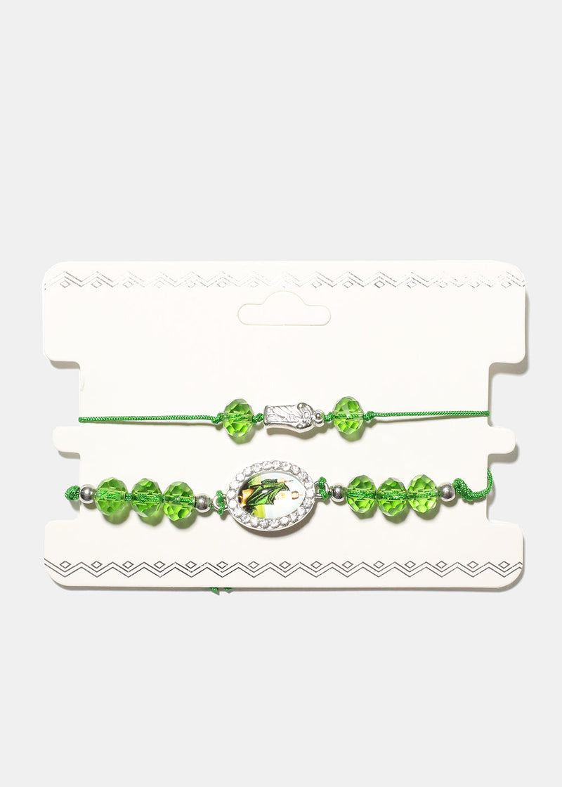 St. Benedict Green Bracelet Style 3 JEWELRY - Shop Miss A