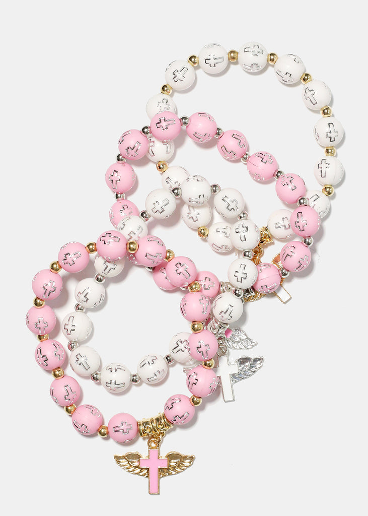 Dangle Cross Bracelet with Beads  JEWELRY - Shop Miss A